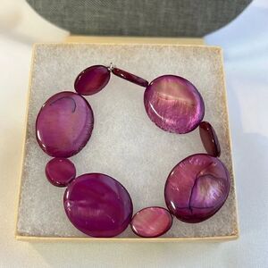 Jess David Purple Mother of Pearl Bracelet